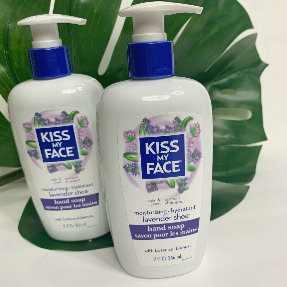 2 x KISS MY FACE Liquid Hand Soap Lavender Shea